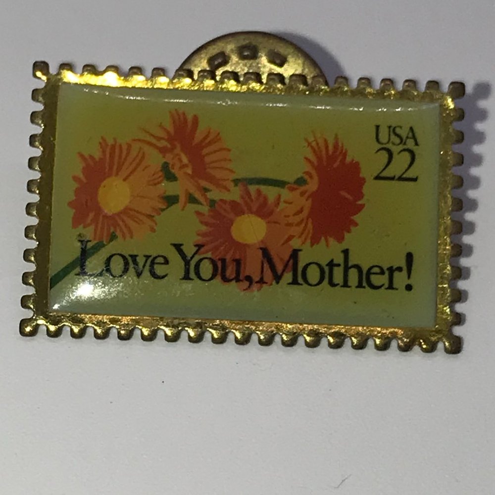 Vintage Postage Stamp Pin